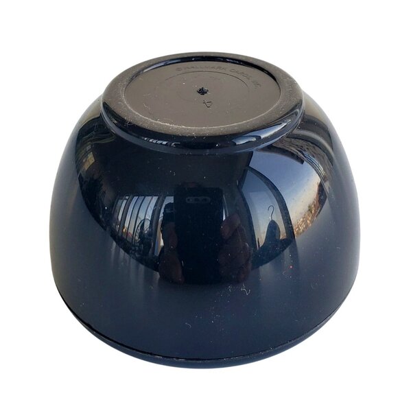 Vintage Hallmark Cards Hummingbird Trinket Jewelry Box Round Black Red Plastic - Picture 8 of 11